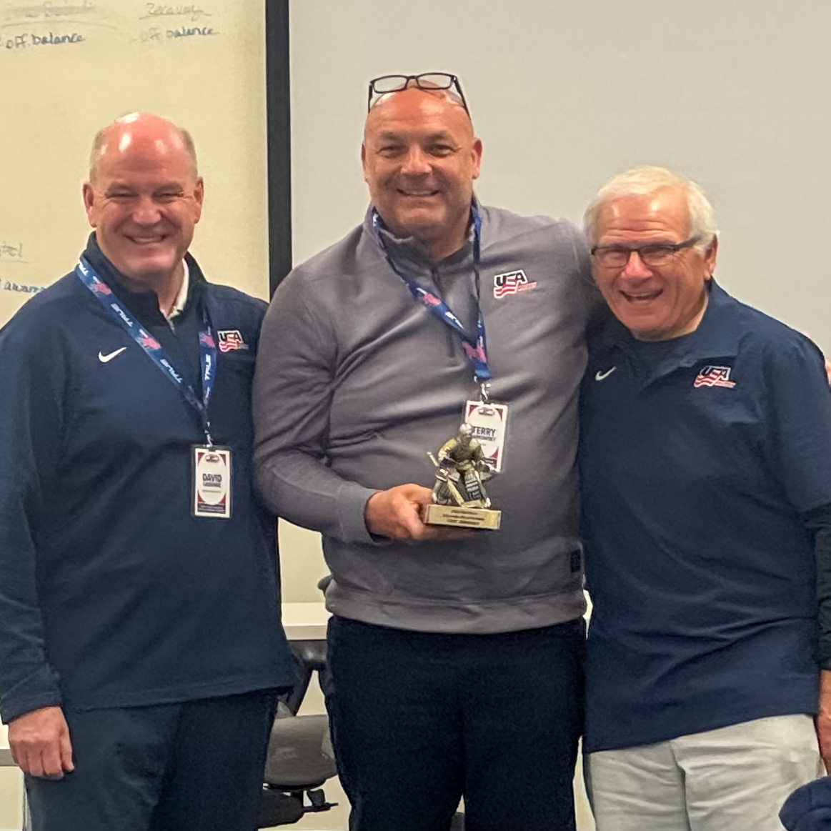 Atlantic District (@atlanticdistr) on Twitter photo Congratulations to Terry Jarkowsky, our Atlantic Affiliate Boys Player Development Program Goaltending Development Coordinator who was named Goalie Developer of the Year!
He was recognized during <a href="/usahockey/">USA Hockey</a>'s Goaltending Development Coordinator training in Plymouth, Michigan. Congratulations to Terry Jarkowsky, our Atlantic Affiliate Boys Player Development Program Goaltending Development Coordinator who was named Goalie Developer of the Year!
He was recognized during <a href="/usahockey/">USA Hockey</a>'s Goaltending Development Coordinator training in Plymouth, Michigan.
