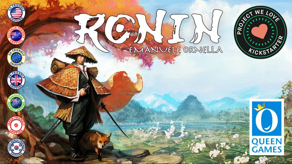 QueengamesUS's tweet image. Ronin, from designer Emanuele Ornella, is a game of resilience, growth, and the pursuit of purpose. Every choice shapes your destiny—will you regain your name and find your place in the world again?
Forge your path. Regain your honor. Back Ronin today.

kickstarter.com/projects/queen…