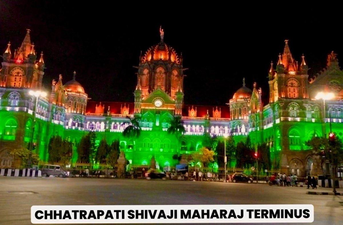 MeghUpdates's tweet photo. 📸📍 Railway stations are illuminated with the Tricolor to celebrate the success of Operation Sindoor 🇮🇳 https://t.co/W19bmCtojV