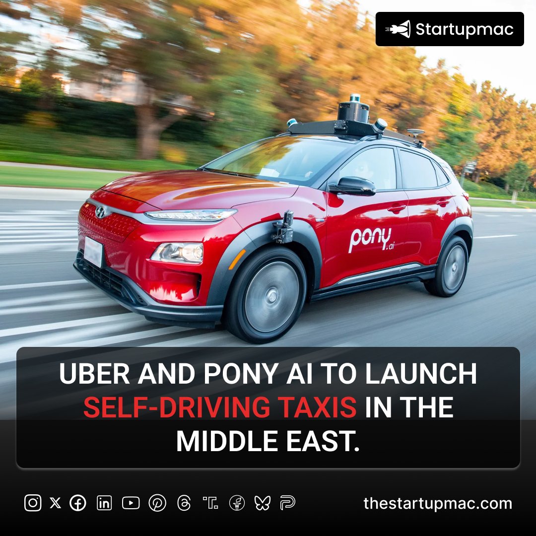 startupmac's tweet photo. Your next Uber might not have a driver — and it could launch in the Middle East! #aicars #automotiveai #carai #uber #aiautomobile #automobile #adriving #smartmobility #futureofcars https://t.co/xPN0Yjbg9m