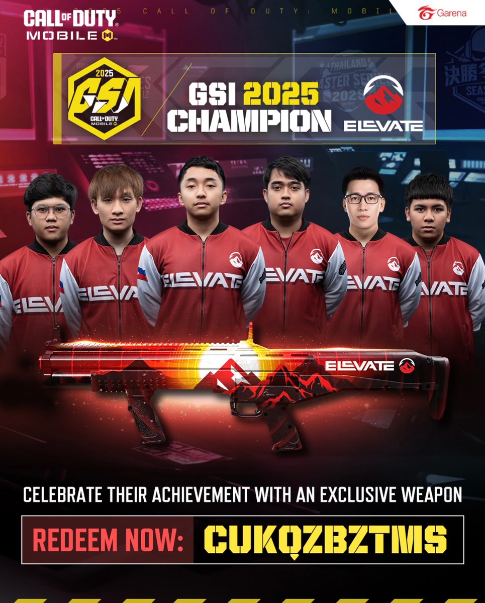 For the first time ever, we’ve eSports team themed skins outside CN version! 

Anyone in Garena version can claim this skin for FREE! 

Code: CUKQZBZTMS