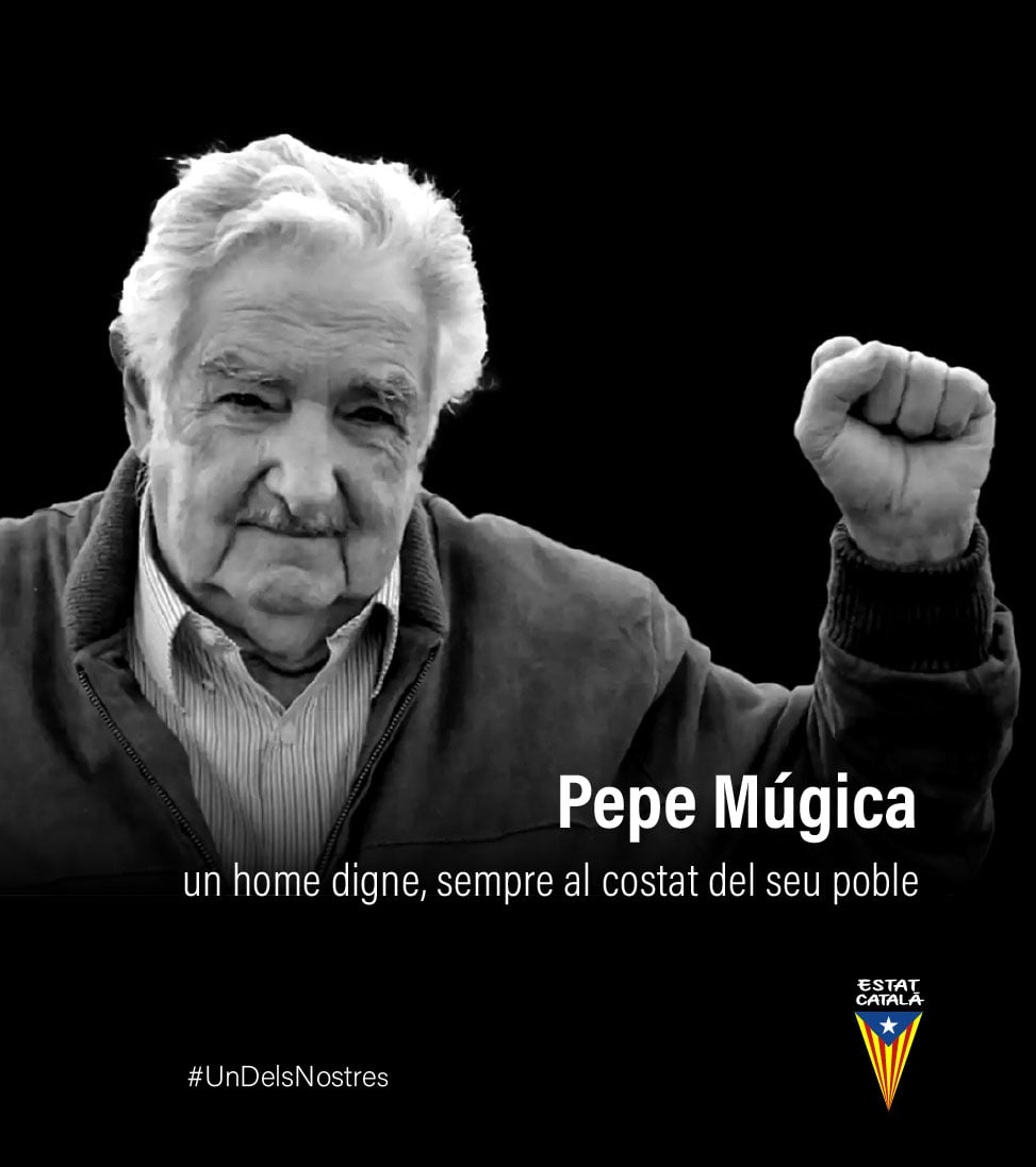 Pepe Múgica, un home digne, sempre al costat del seu poble!.  #UnDelsNostres <a href="/Frente_Amplio/">Frente Amplio</a> <a href="/MLN_Tupamaros/">M.L.N.-TUPAMAROS</a> <a href="/ccsiccsicat/">CCSI-Federació d'Entitats de la Mediterrània</a>