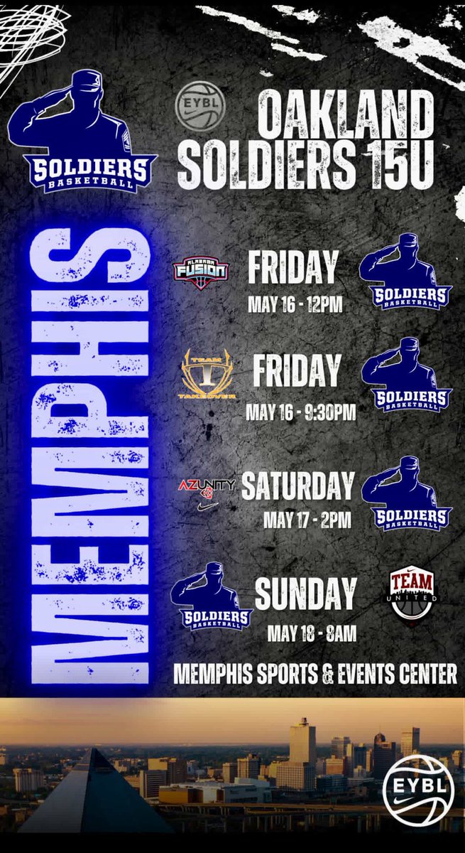 Memphis Schedule‼️Let’s do it.