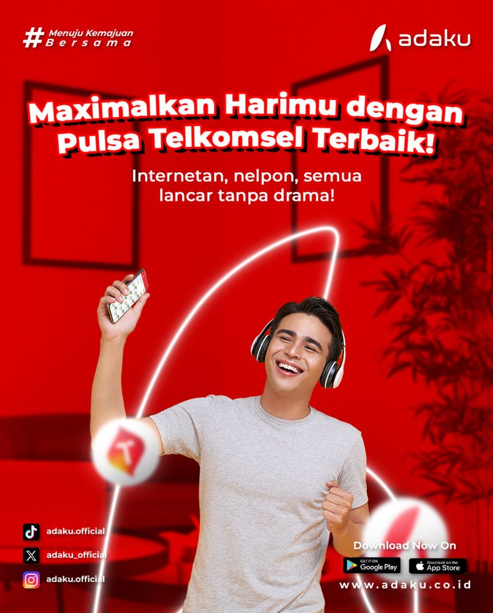 adaku_official's tweet image. Pulsa Telkomsel Terbaik Buat Harimu Makin Maksimal! 📶🔥

Mau Internetan atau Nelpon? Semua Lancar Tanpa Drama! 

Yuk Isi Sekarang 💥

#PulsaTelkomsel #TelkomselTerbaik #PulsaMurah #MaximalkanHarimu #TanpaDrama #TopUpTelkomsel #LangsungMasuk #AdakuAja
