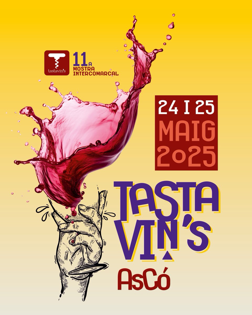 📅 Els dies 24 i 25 de maig arriba a #Ascó una nova edició de la Mostra d'Arts i Oficis i Tastavin's! ✨

Un cap de setmana per gaudir de l'#art, la #cultura i el #vi dels cellers de les #DO de proximitat. 🏺🍷

Us hi esperem!

#catalunyaexperience #terresdelebre #riberadebre