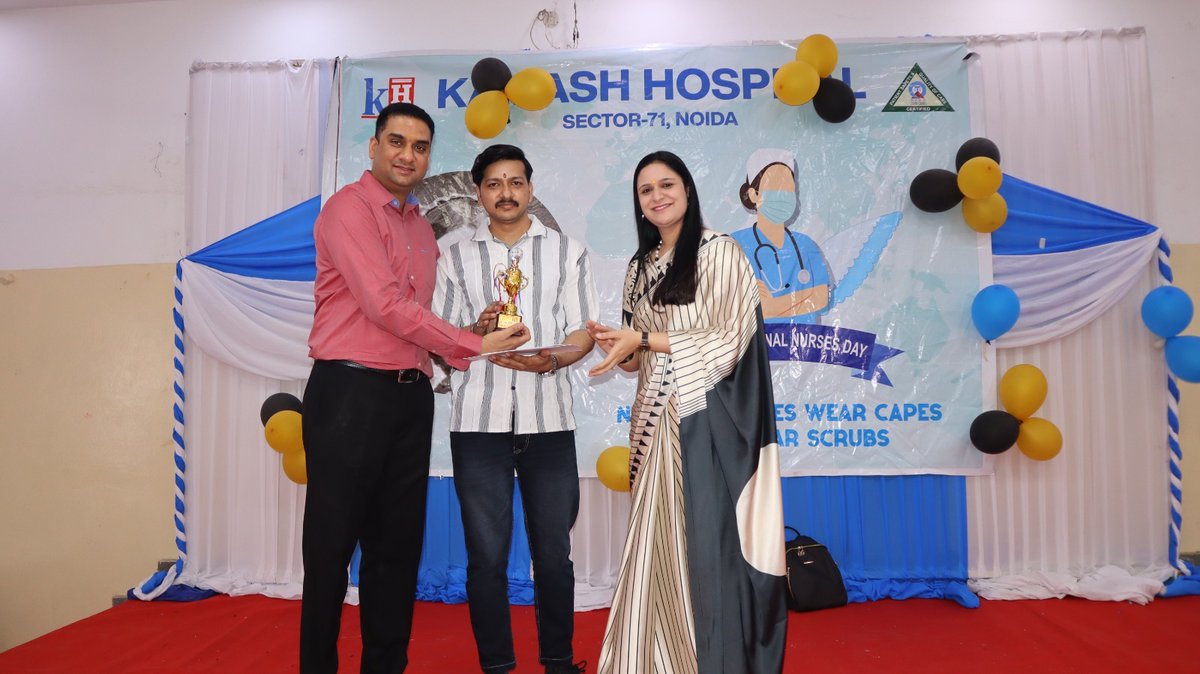 KailashHealth's tweet image. On #InternationalNursesDay, Kailash Hospital Sector 71, Noida, proudly celebrated the selfless dedication of our Nurses- the Heart of Healthcare! Our Directors Dr Pallavi Sharma &amp;amp; Dr Shrikant Sharma extended heartfelt gratitude for their tireless compassion, resilience, and care