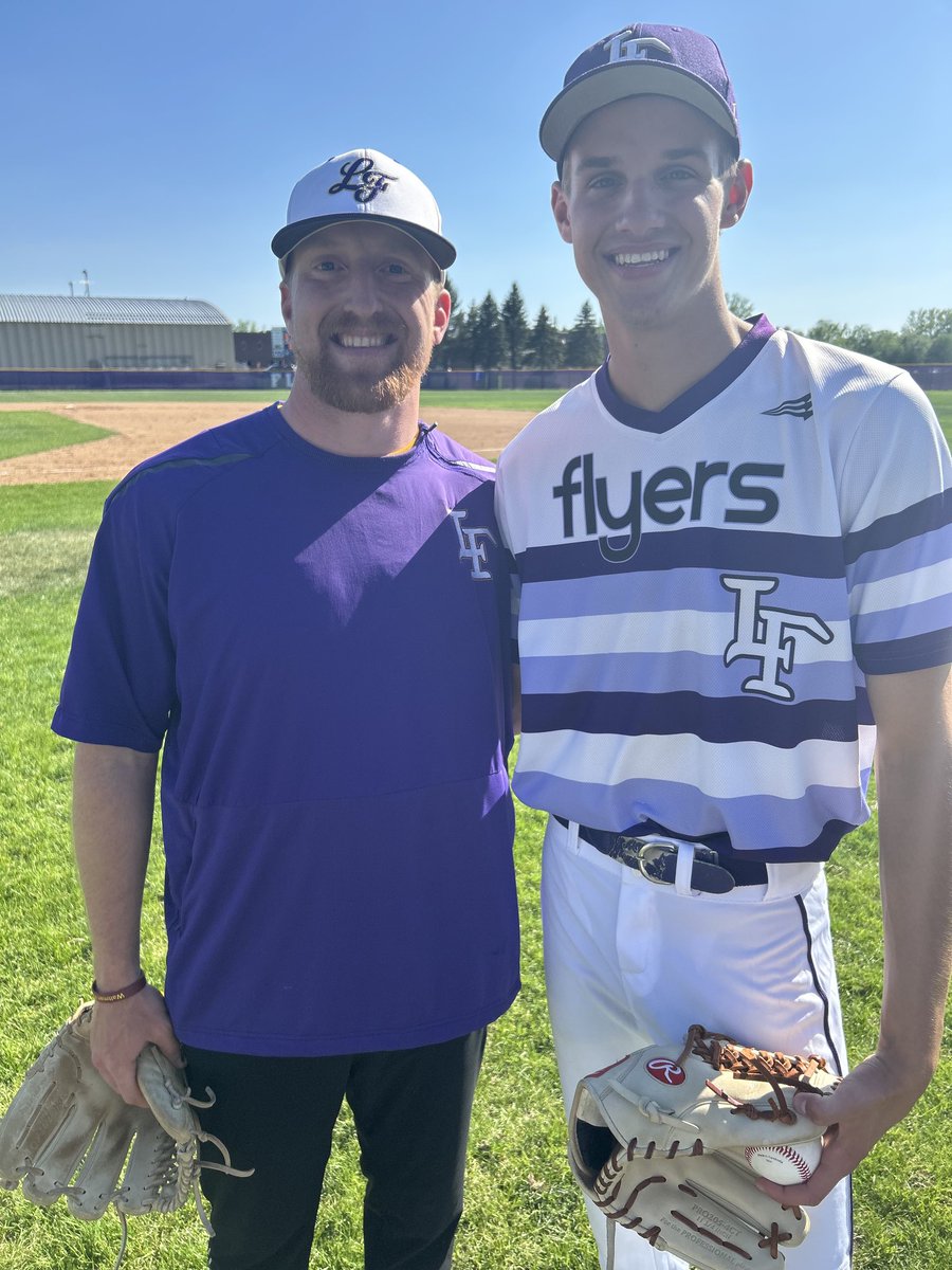 Tonight’s first pitch was thrown out by Collin Eckman. Peter Knopik invited coach Eckman as a way to thank him for helping him become the best version of himself.   Thank you for being a great influence in so many people’s lives!!
