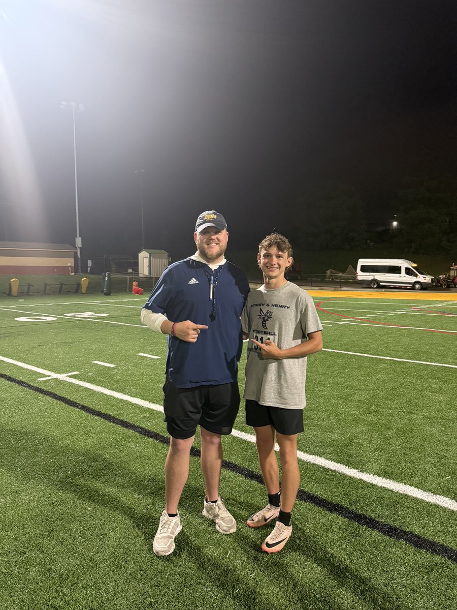 RileyPickett_'s tweet photo. Had a great time at the @EmoryHenry_FB camp today! Big thank you to @CoachQHunter, @CoachCoe_, and @CoachDowdell_ for taking time to talk to me! #GoWasps

@CoachWilhite25 @LenoirCityFB_ @CoachPayne__ https://t.co/w9RSyHAxDf