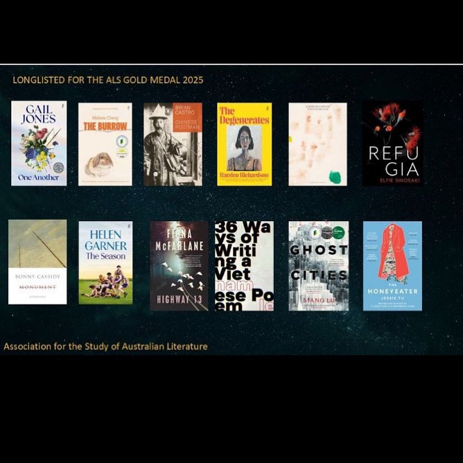 ALS Gold Medal Longlist announced! Congratulations to the long listed writers