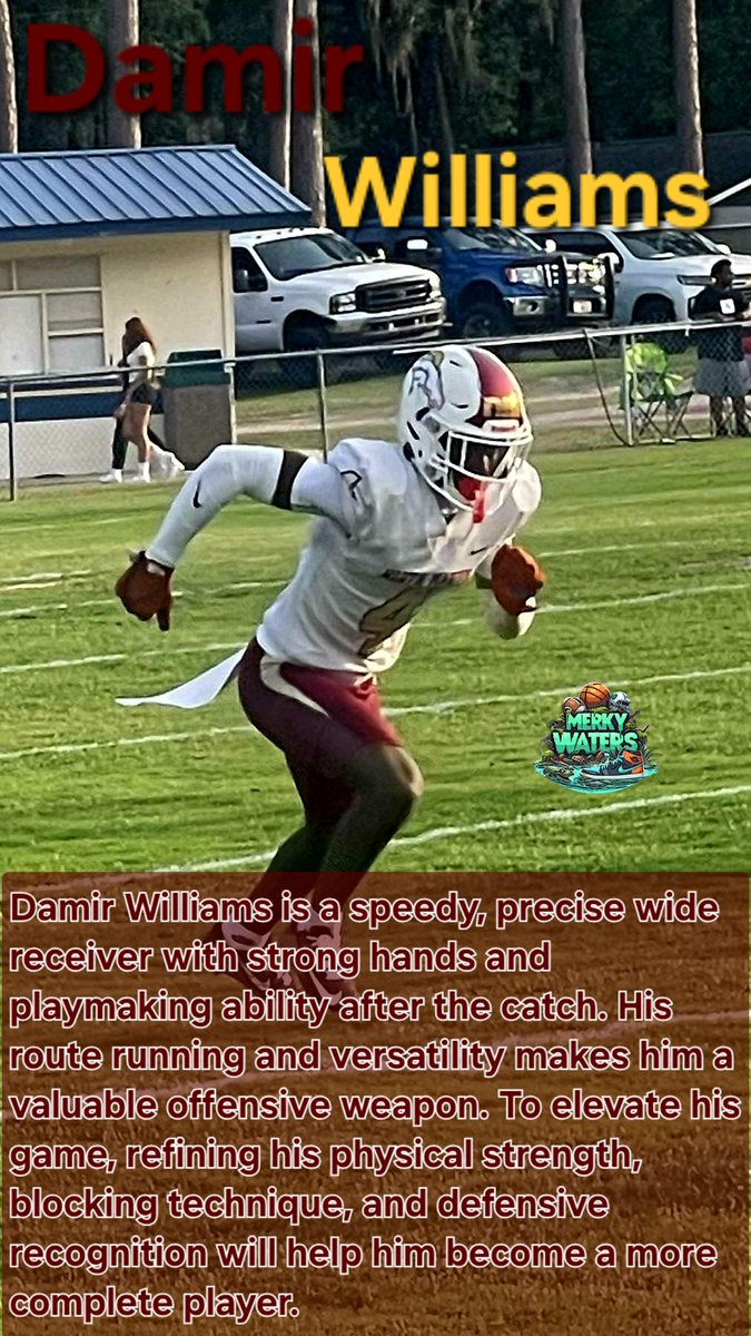Merky Waters Production (@merkywaterspro) on Twitter photo 🌟 Athlete Spotlight 🌟
Damir Williams 2027 WR from North Marion High School in Citra, FL.
<a href="/damir_williams0/">Damir Williams 2027 6’0 175</a>
hudl.com/v/2Qnw0i
#ItsGettingMerky 🌟 Athlete Spotlight 🌟
Damir Williams 2027 WR from North Marion High School in Citra, FL.
<a href="/damir_williams0/">Damir Williams 2027 6’0 175</a>
hudl.com/v/2Qnw0i
#ItsGettingMerky