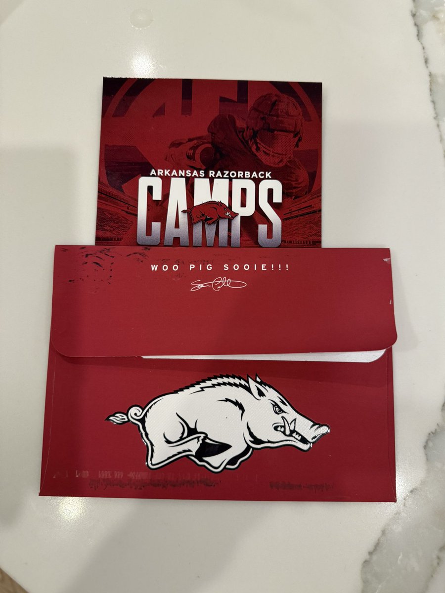 Owen McLaughlin (@omclaughlin2026) on Twitter photo Appreciate the camp invite! #wps <a href="/RazorbackFB/">Arkansas Razorback Football</a> <a href="/ballhogkolby/">Kolby Smith</a> <a href="/CoachMcCannERT/">Coach McCann</a> <a href="/CoachDaniels06/">Coach Daniels</a>
<a href="/fbcoachsimpson/">Coach Kenny Simpson</a> Appreciate the camp invite! #wps <a href="/RazorbackFB/">Arkansas Razorback Football</a> <a href="/ballhogkolby/">Kolby Smith</a> <a href="/CoachMcCannERT/">Coach McCann</a> <a href="/CoachDaniels06/">Coach Daniels</a>
<a href="/fbcoachsimpson/">Coach Kenny Simpson</a>