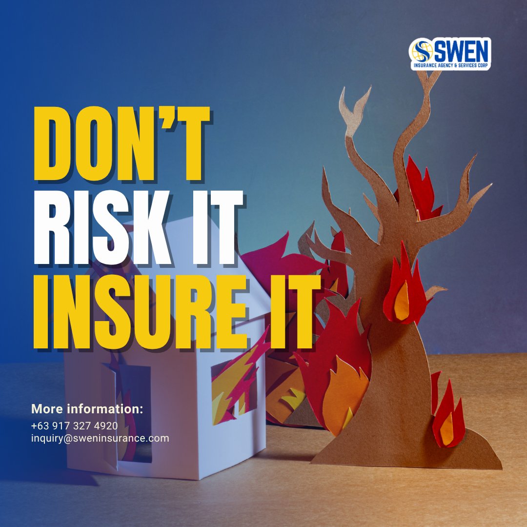 sweninsurance's tweet image. Don’t risk it—insure it! 🔥 Protect your property with our affordable and reliable fire insurance. Get covered today!

#FireInsurance #ProtectWhatMatters #SwenInsurance #InsuranceMadeEasy