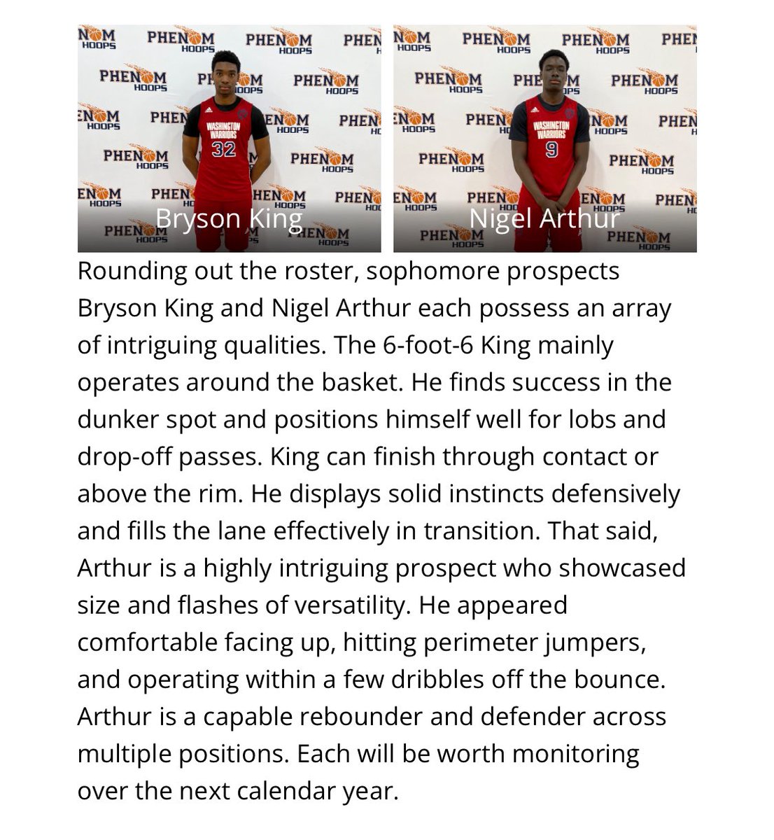 Thank you <a href="/Phenom_Hoops/">Phenom Hoop Report</a>