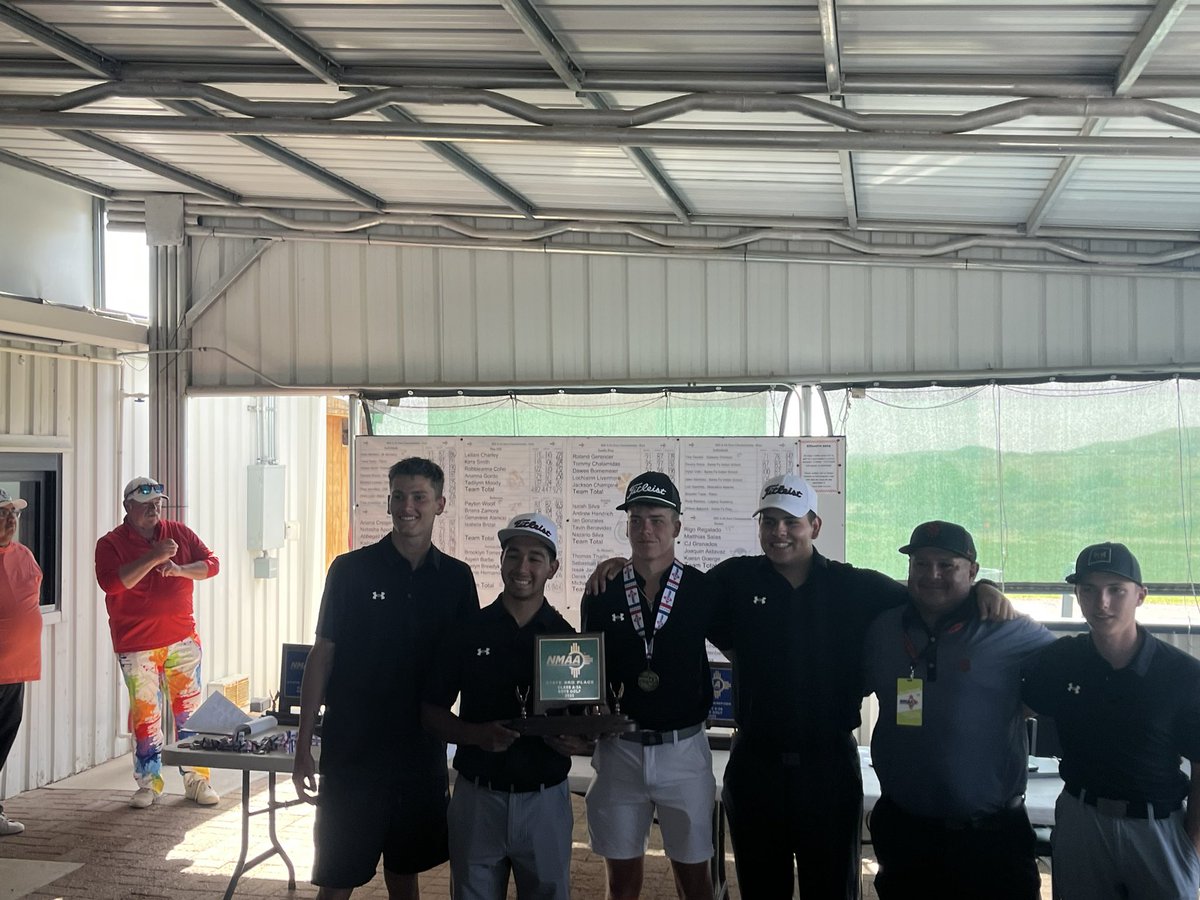 Congratulations to Mesilla Valley Christian High School, winners of the 2025 Nusenda Credit Union A-3A Boys State Golf Championships presented by Realty One of New Mexico.
1.Mesilla Valley Christian 634
2.Socorro 655
3.NMMI 668
Medalist: Mason Hicks, NMMI (144)