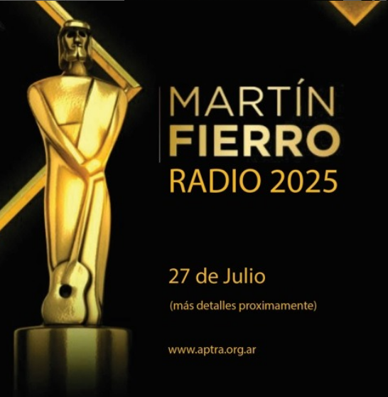APTRA confirmó que, el Lunes 23 de Junio, será la entrega de los #MartinFierro del teatro, desde la Usina del Arte y saldrá por <a href="/AmericaTV/">América TV</a>.

Por otro lado, y sin mas detalles, el Domingo 27 de Julio se entregarán los #MartinFierro de radio (la transmisión estaría a cargo