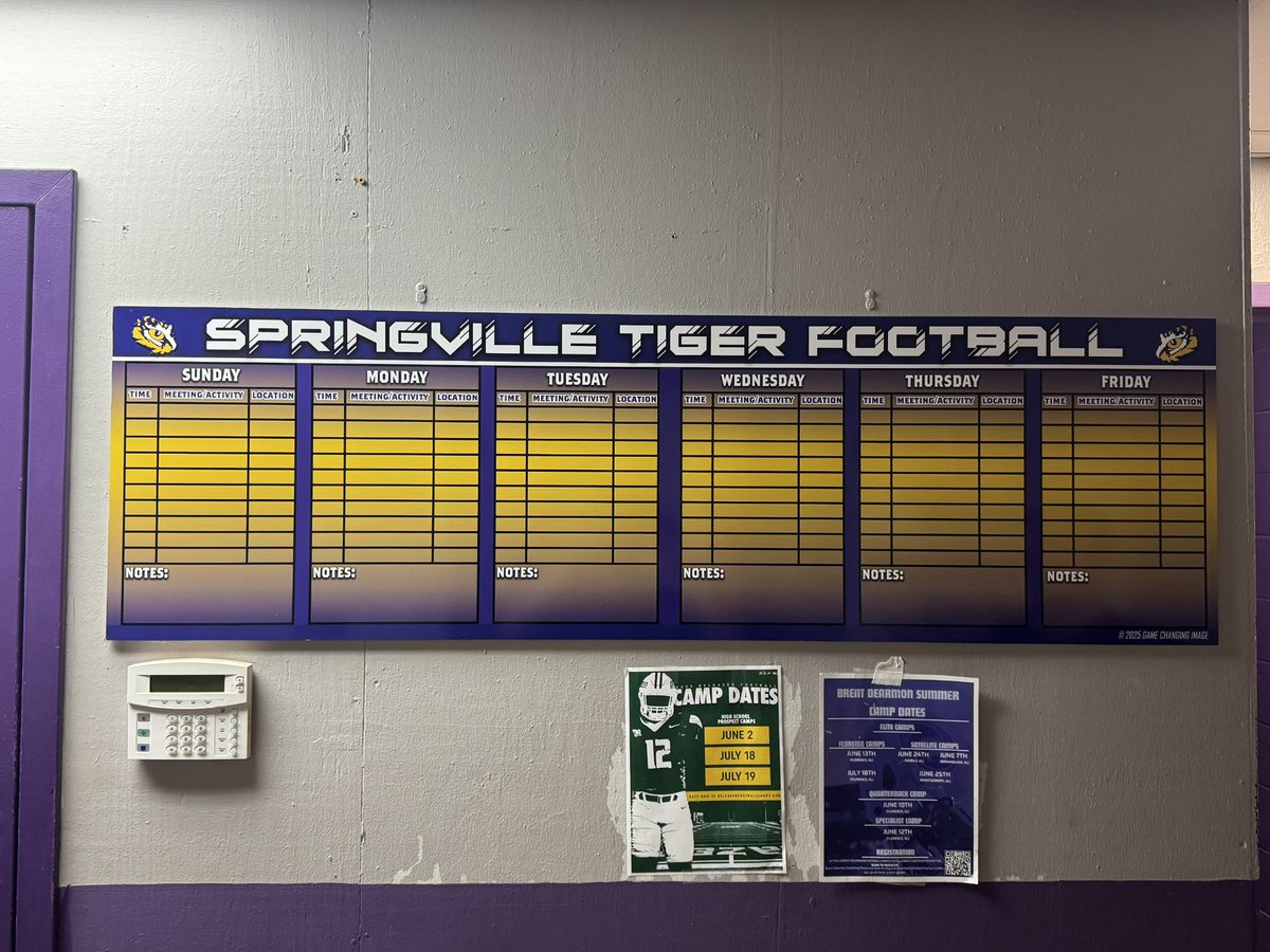 Game Changing Image (@gc_image) on Twitter photo New weekly schedule board for <a href="/SpringvilleFB/">Springville High School Football</a> We always enjoy working with <a href="/Coach_Metcalf/">Chris Metcalf</a> and the Tigers!!
#gcifamily #schoolbranding New weekly schedule board for <a href="/SpringvilleFB/">Springville High School Football</a> We always enjoy working with <a href="/Coach_Metcalf/">Chris Metcalf</a> and the Tigers!!
#gcifamily #schoolbranding