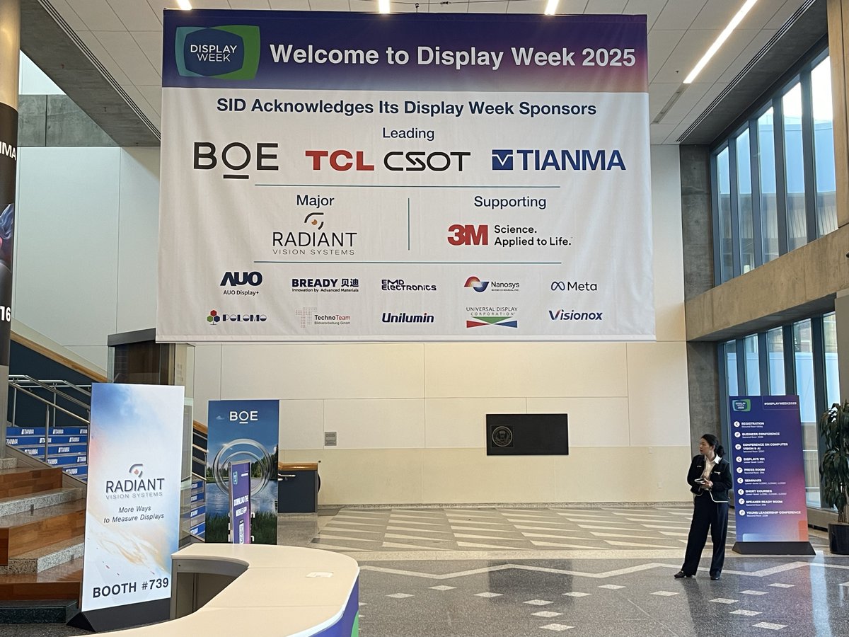 POLOMO2002's tweet photo. Visit us at booth #1215 to explore and discuss advanced optical bonding materials for displays.😊
#displayweek #SID #opticalbonding #polomo https://t.co/bQGZ1oFCPd
