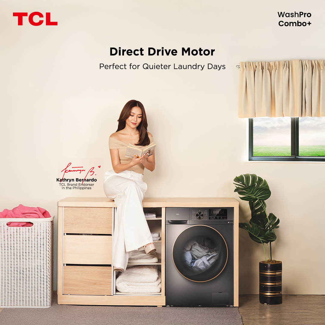 TCLPH's tweet image. For the busy life that deserves the best. Even Kathryn Bernardo&apos;s laundry routine is made simpler with the TCL C20 washing machine&apos;s direct drive motor. Quiet, reliable and powerful.

#TCLWashPro #TCLComboPlus #TCLC20 #TCLInspireGreatness #TCLPhilippines