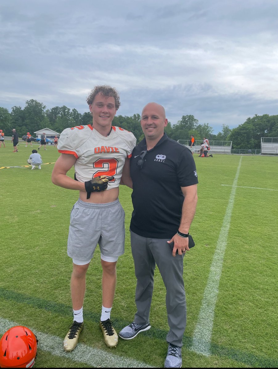 Ethan Driver (@ethandriver07) on Twitter photo Thanks <a href="/CoachDannyV/">Danny Verpaele</a> for stopping by to check me out at spring practice.
<a href="/ArmyWP_Football/">Army Football</a> <a href="/DavieHSFootball/">Davie County Football🏈🦅</a> <a href="/CoachHinson72/">Brian Hinson</a> <a href="/AscensionSport1/">AscensionSport1</a> <a href="/MashElite/">Travis Mash</a> <a href="/willbradleysp/">Will Bradley Sports Performance</a> <a href="/WRHitList/">WR Hit List</a> <a href="/PrepRedzoneNC/">Prep Redzone North Carolina</a> <a href="/mfarrellsports/">Mike Farrell</a> Thanks <a href="/CoachDannyV/">Danny Verpaele</a> for stopping by to check me out at spring practice.
<a href="/ArmyWP_Football/">Army Football</a> <a href="/DavieHSFootball/">Davie County Football🏈🦅</a> <a href="/CoachHinson72/">Brian Hinson</a> <a href="/AscensionSport1/">AscensionSport1</a> <a href="/MashElite/">Travis Mash</a> <a href="/willbradleysp/">Will Bradley Sports Performance</a> <a href="/WRHitList/">WR Hit List</a> <a href="/PrepRedzoneNC/">Prep Redzone North Carolina</a> <a href="/mfarrellsports/">Mike Farrell</a>