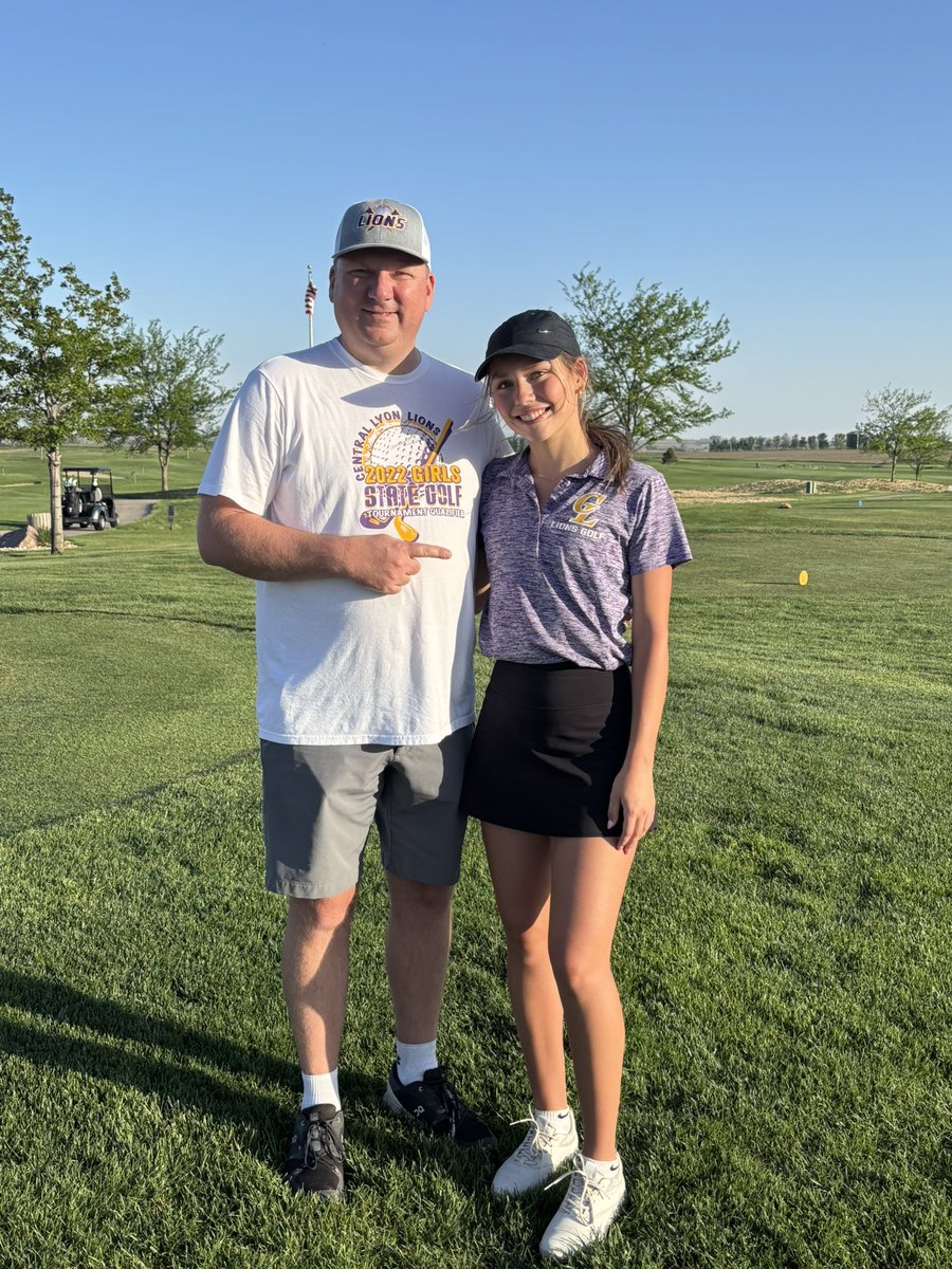 Proud of this girl for battling the heat and wind yesterday at the <a href="/RidgeGolfClub/">The Ridge Golf Club</a> to secure 1st Team All Siouxland Conference as a senior!  It has been a fun 4 years watching her golf game grow.  Time to lock-in for regionals! <a href="/auna_koob/">Auna Koob</a>