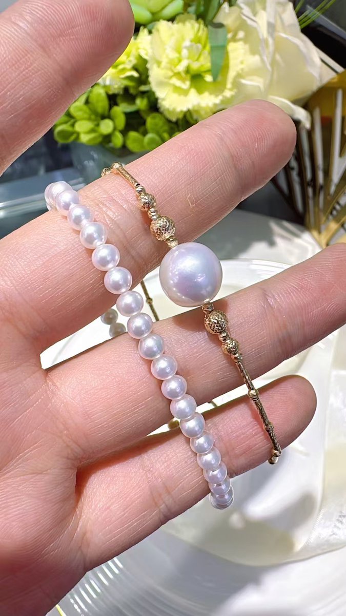 MilaTaylor95599's tweet image. #wonderfulZhuji# 珍珠手链新鲜出炉哟