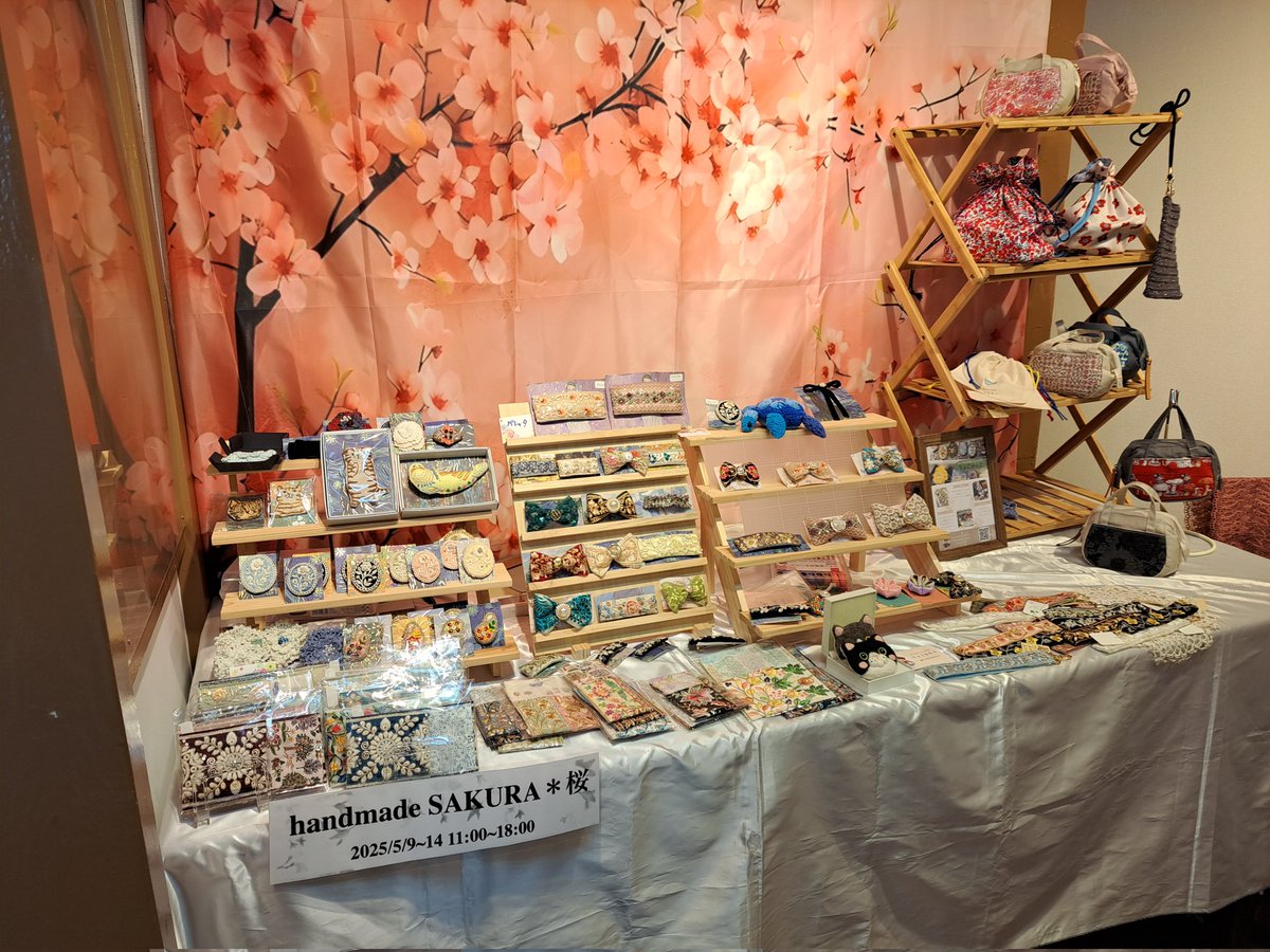 HandMade_1221's tweet photo. 明日まで東武浅草駅北口前う布ふplusにて「handmade SAKURA *桜」開催中です。
ぜひお越し下さい。
#ハンドメイド
#浅草
#handmade
#ASAKUSA
#must_go https://t.co/yQWO3jdoJ4