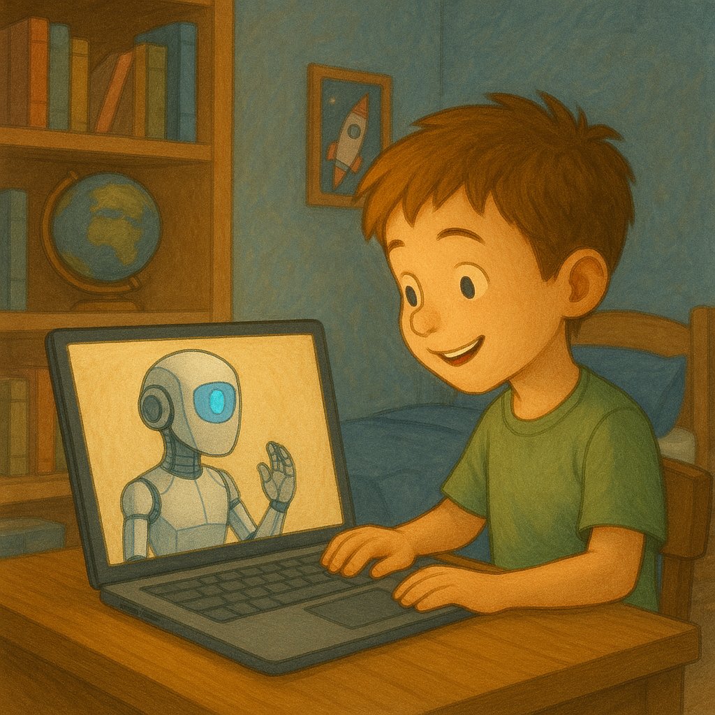 theaicampa's tweet image. This image captures the magic of a child learning and growing with AI as a companion.
#ArtificialIntelligence #TechAndEducation #LearningWithAI #DigitalLearning #FutureGeneration #HumanAndMachine #AIForGood #AIInEducation #SmartLearning #InspiringFuture #DigitalChildhood