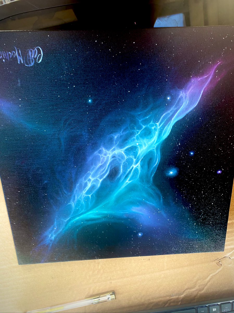 My friend just discovered a supernova remnant and it looks kind of like this…

Only thing is - I painted this from my imagination in 2021 🤯