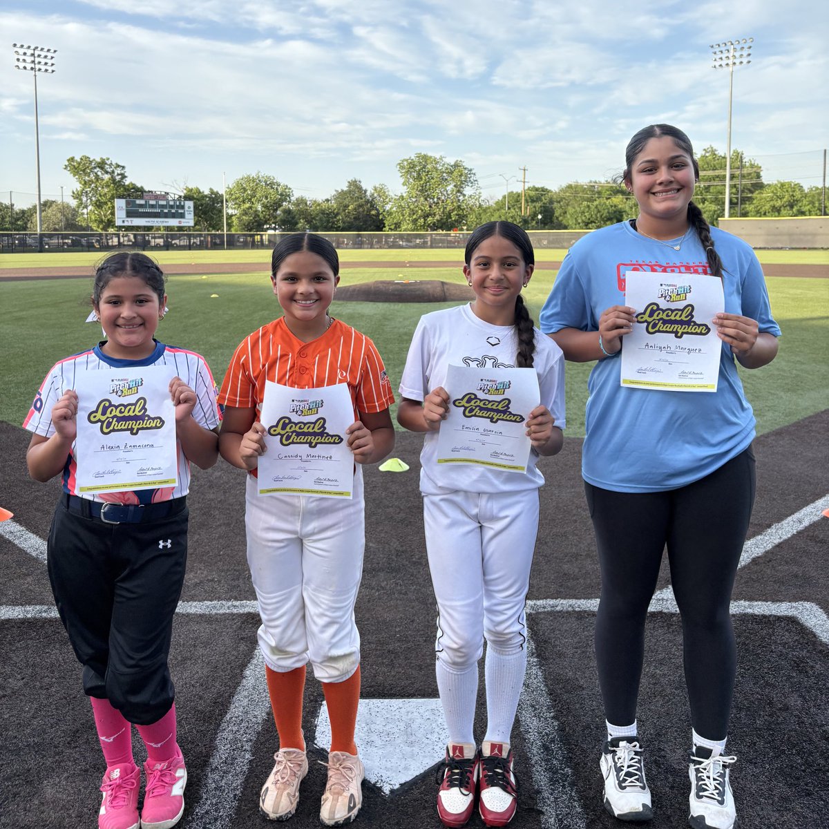 Our 2025 Texas Rangers Youth Academy <a href="/PitchHitRun/">MLB Pitch Hit & Run</a> Softball Champions 🥎