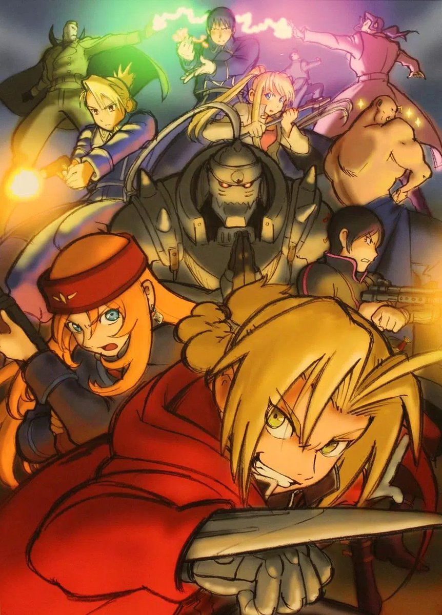 boneslog's tweet image. Illustration by Kenichi Konishi (小西 賢一)
Source: Fullmetal Alchemist: The Sacred Star of Milos (Monthly Animestyle 003 Sep. 2011)