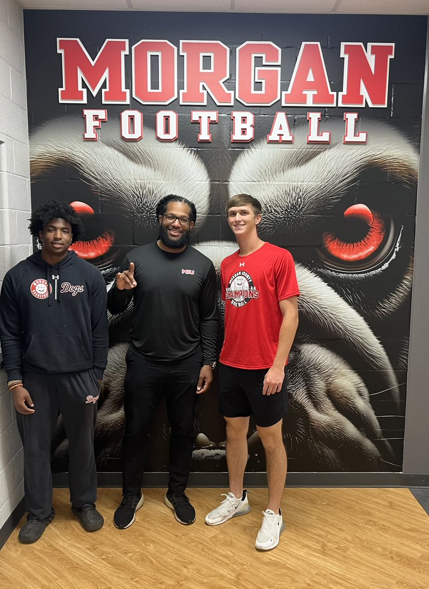 Morgan County Football (@morgancounty_fb) on Twitter photo Appreciate <a href="/CoachHawk__/">Joseph Hawkins</a> from <a href="/NIU_Football/">NIU Football</a> stopping by today to talk with our players! #recruitthedogs
<a href="/MocoRecruiting/">Morgan County Football Recruits</a> Appreciate <a href="/CoachHawk__/">Joseph Hawkins</a> from <a href="/NIU_Football/">NIU Football</a> stopping by today to talk with our players! #recruitthedogs
<a href="/MocoRecruiting/">Morgan County Football Recruits</a>