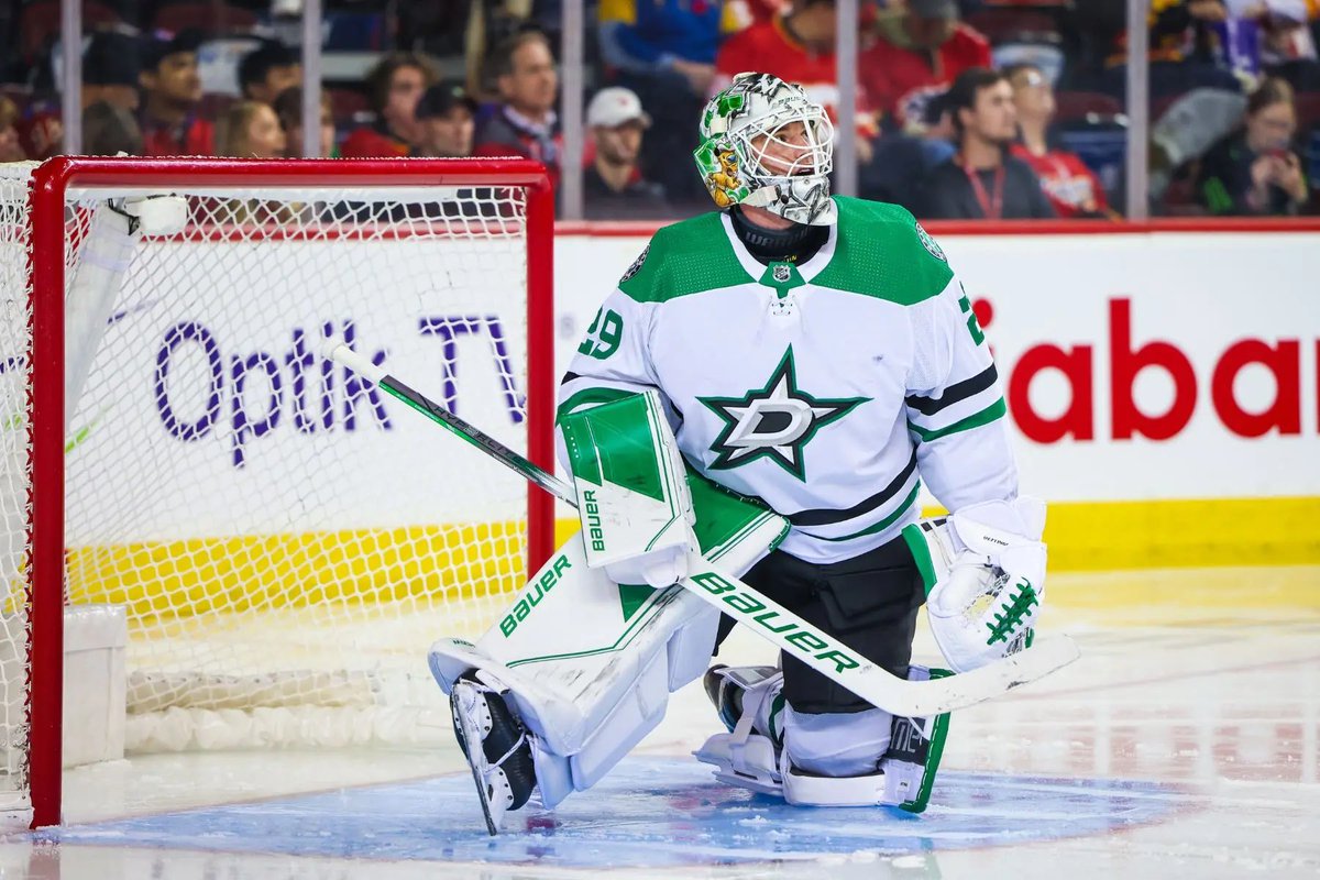 StarsNationDAL's tweet photo. Who is better? 👀 RT for 🦦, like for Hellebuyck #TexasHockey https://t.co/0QoBrYJL0B