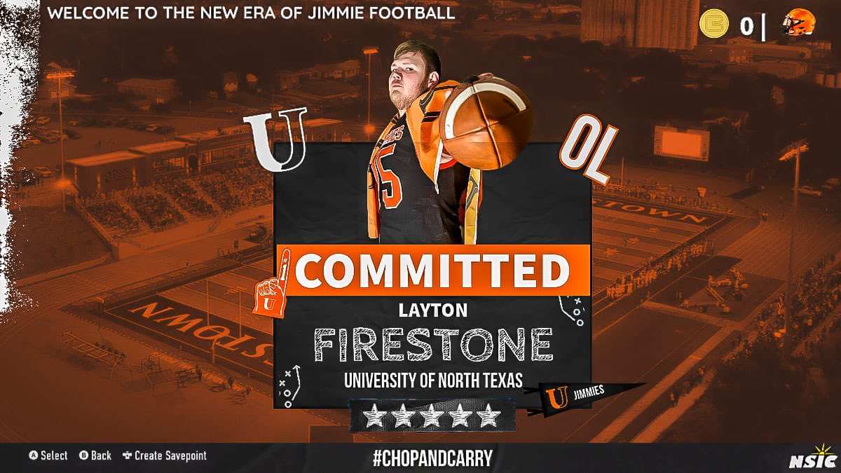 Layton Firestone (@firestonelayton) on Twitter photo Very Blessed and Excited to start my next chapter at the University of Jamestown! GO JIMMIES #CHOPANDCARRY 💪🏈 Huge Thanks to <a href="/Coach_Mistro/">Brian Mistro</a> and <a href="/coach_skelly/">Coach Kelly</a> Very Blessed and Excited to start my next chapter at the University of Jamestown! GO JIMMIES #CHOPANDCARRY 💪🏈 Huge Thanks to <a href="/Coach_Mistro/">Brian Mistro</a> and <a href="/coach_skelly/">Coach Kelly</a>