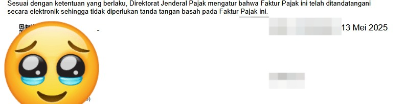 ini barcodenya kok ga ada di bagian penandatangan coretax eror kah ...