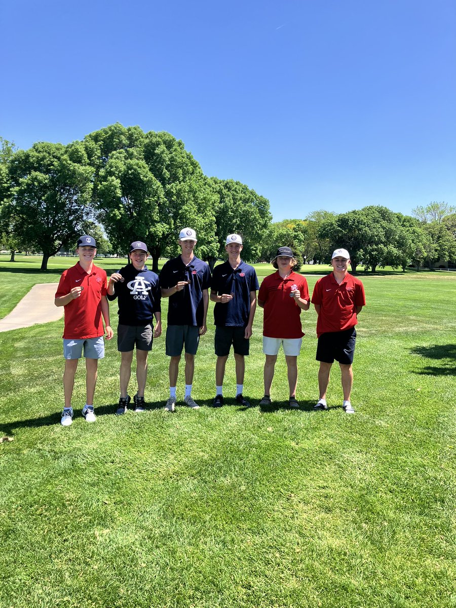 AC Boys Golf finishes 2nd today at the Tri-City Invite with a 312.
Axel 🥈2nd
Cole 🏅4th
Brayden 🏅10th
Braeden 🏅12th
Brenson 🏅14th