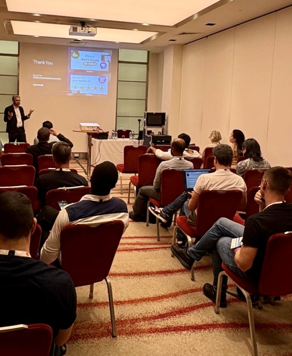 HexawareGlobal's tweet photo. What an inspiring & interactive session at #DevOpsCon London! Hexaware’s Shivaji Sudarshan Pai shared groundbreaking insights on the topic #AI-Powered Value Stream Reporting: Revolutionizing #DevOps #Automation and Delivery Efficiency. Thank you to everyone who joined us —let’s keep innovating! https://t.co/32DHBmcrtU
#DevOpsCon2025 #TechInnovation #FutureOfDevOps #DevOpsCommunity #CloudComputing #ContinuousDelivery #DevSecOps #Kubernetes #AIInDevOps #TechTrends #Networking #HandsOnWorkshops #HexawareAtDevOpsCon