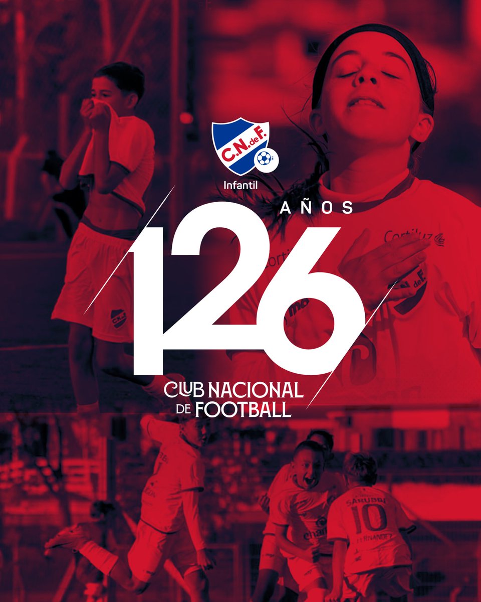 🥳 ¡Felices 126 años! ¡Nacional Nacional! 

#CanteraInagotable #ElClubGigante 🔵⚪️🔴