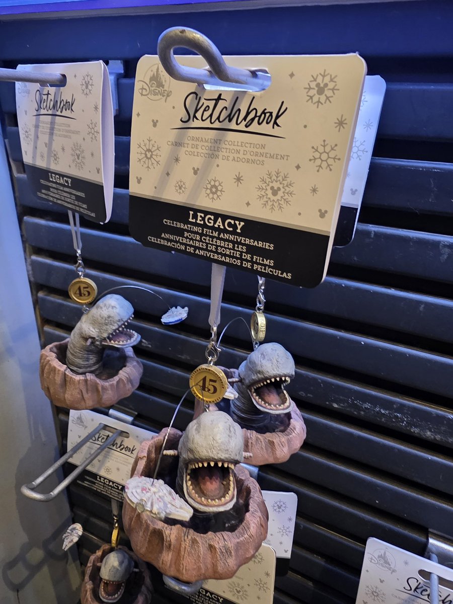 ParksAndCons's tweet image. #EmpireStrikesBack 45th anniversary ornaments at Star Trader #Disneyland