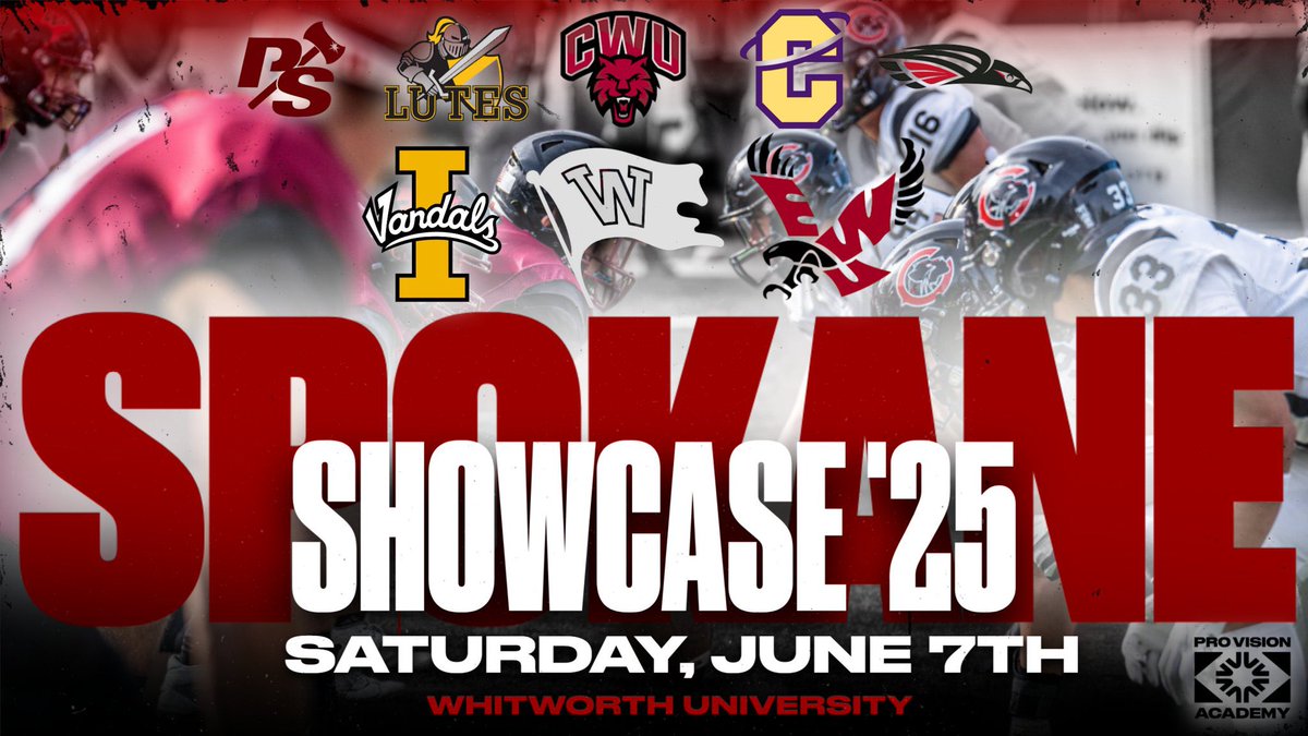 Spokane Showcase (@showcasespokane) on Twitter photo We are getting closer! Reserve your spot today.
<a href="/Pro_Vision_Acad/">ProVisionAcademy</a> <a href="/WhitworthFB/">Whitworth FB</a>
Sign up here:
whitworthfootball.totalcamps.com/About%20Us We are getting closer! Reserve your spot today.
<a href="/Pro_Vision_Acad/">ProVisionAcademy</a> <a href="/WhitworthFB/">Whitworth FB</a>
Sign up here:
whitworthfootball.totalcamps.com/About%20Us
