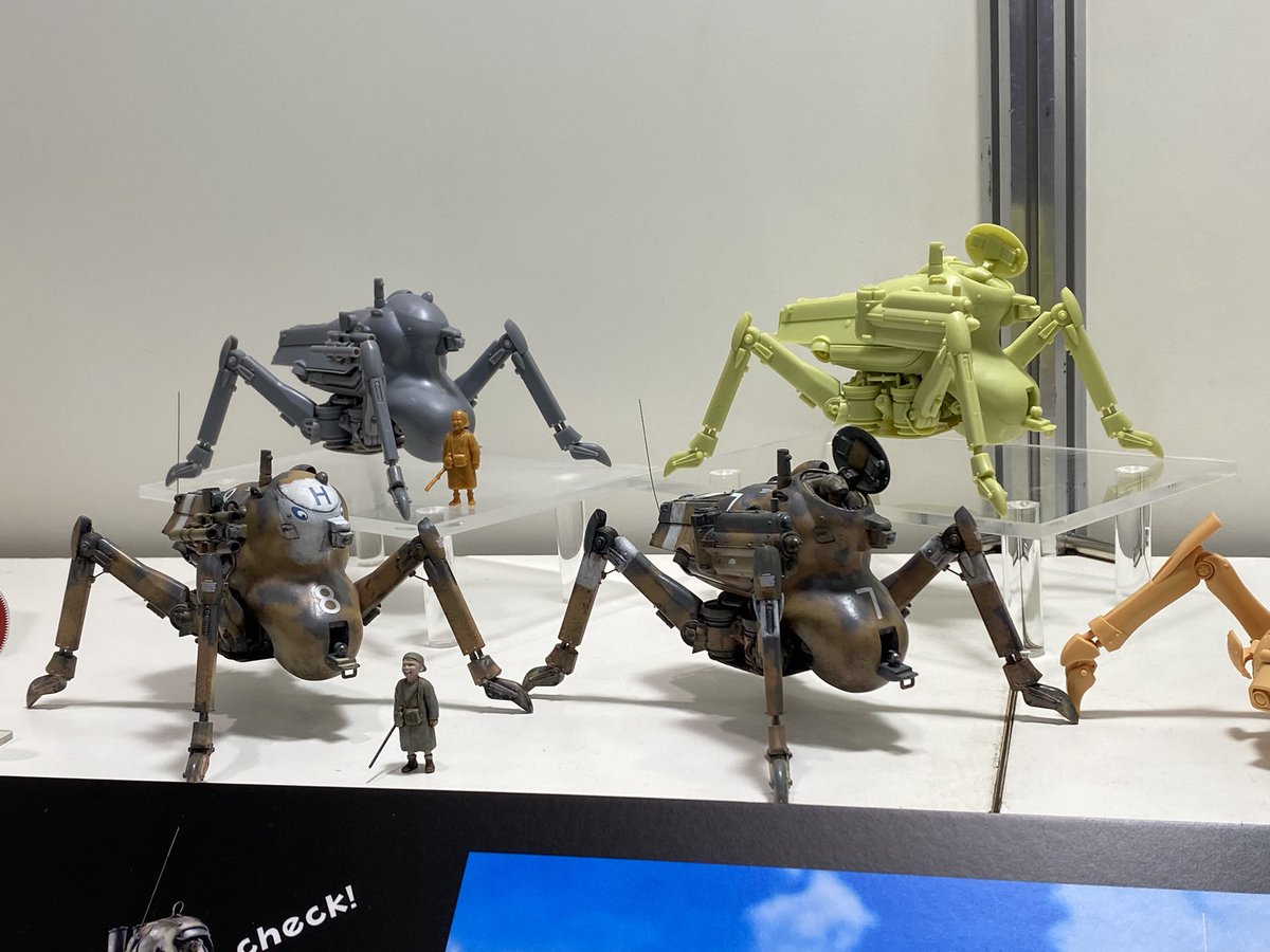 KATOOO_T's tweet image. 海洋堂のマシーネンコーナー、完成品の数がスゴい🤩