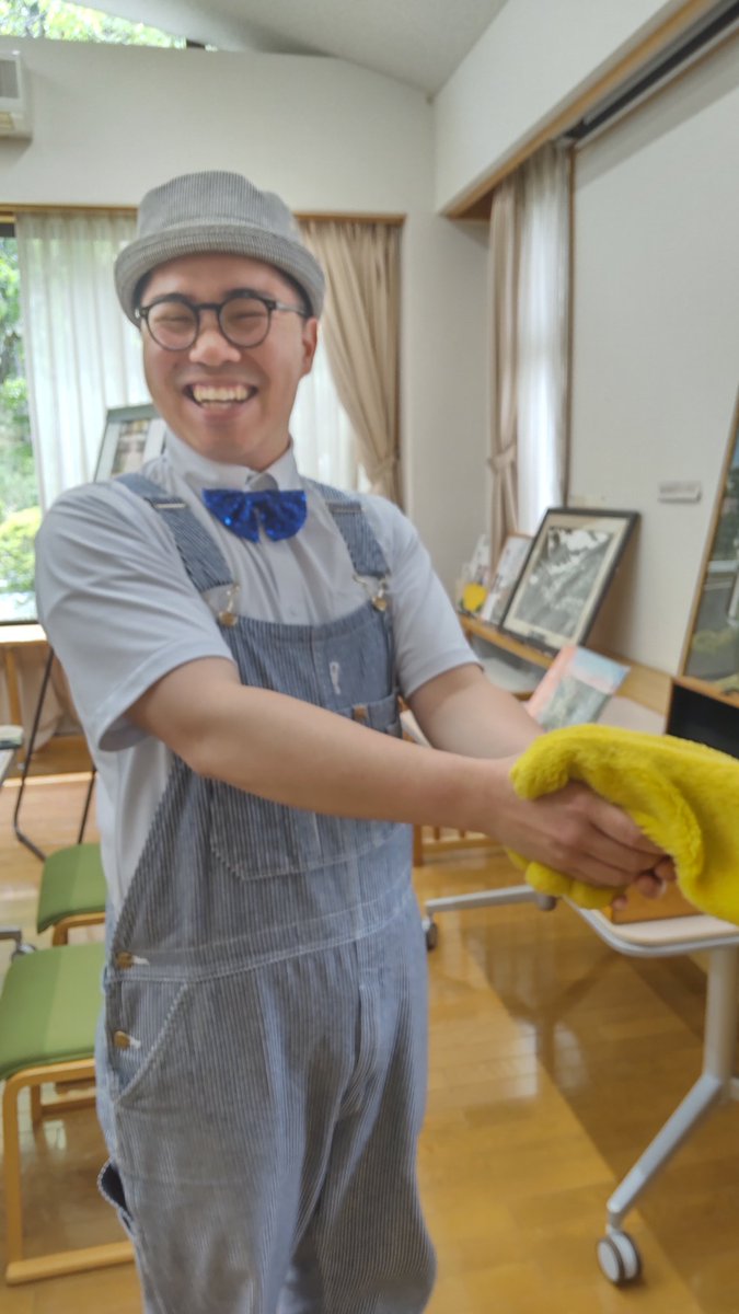 ボクです。 村図書館で開かれた『本のヒットスタジオ』っていう