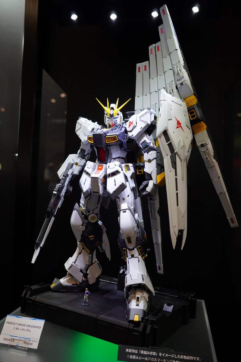 バンダイ ブース PERFECT GRADE UNLEASHED 1/60 νガンダム #静岡ホビー