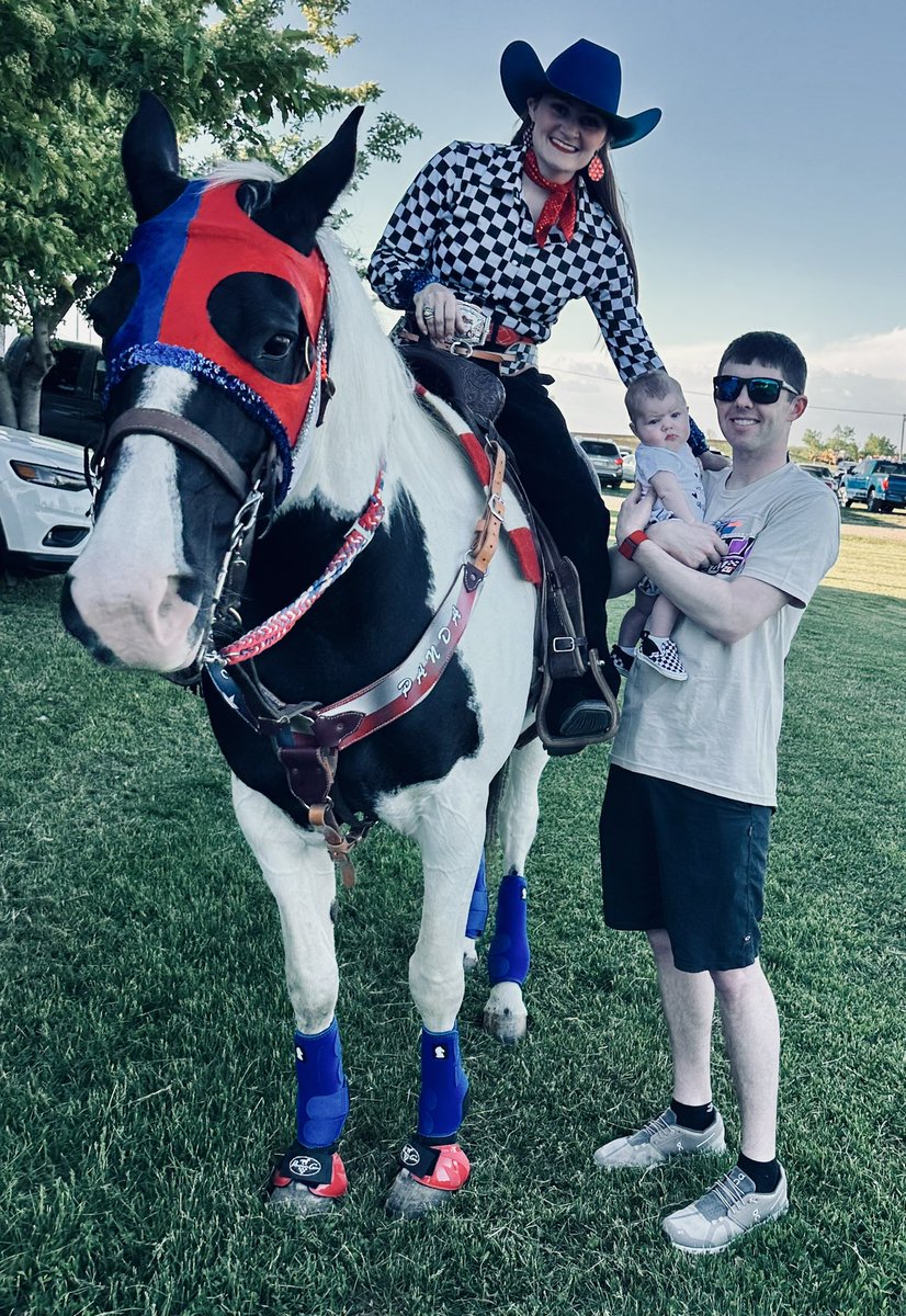 <a href="/thebriansmith/">Brian Smith</a> <a href="/FremontSpeedway/">Fremont Speedway</a> <a href="/HighLimitRacing/">High Limit Racing</a> <a href="/MoTownSpeedway/">Marshalltown Speedway</a> <a href="/FloRacing/">FloRacing</a> That’s my wife <a href="/JWren12/">Jacee Ball</a> and her big paint horse Panda! Made famous <a href="/knoxvilleraces/">Knoxville Raceway</a>! You’ll see them again 7/5 and 8/9 at the big 1/2 mile!