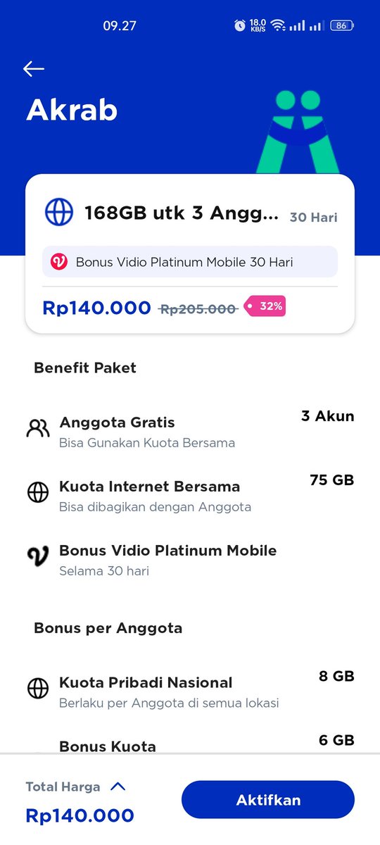 pavlovacakee's tweet photo. halo ada yang mau ikut paket akrab xl gak?? kurang 1 orang lagi. ini nanti per orangnya dapet kurleb 100gb an bayar 47k
#zonauang #paketakrab #xlcircle https://t.co/FwzVcDk4IP