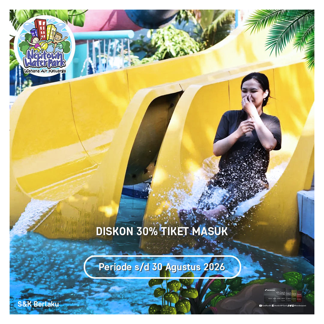 CardPlus_IDN's tweet image. Dapatkan diskon 30% tiket masuk untuk bermain air sepuasnya di  @newtown.waterpark hanya dengan menunjukkan kartu berlogo Card Plus 🤩🥳 Yuk gunakan kartumu!

#Waterpark #Waterbom #Liburan #Healing #NewtownWaterpark #CardPlus
