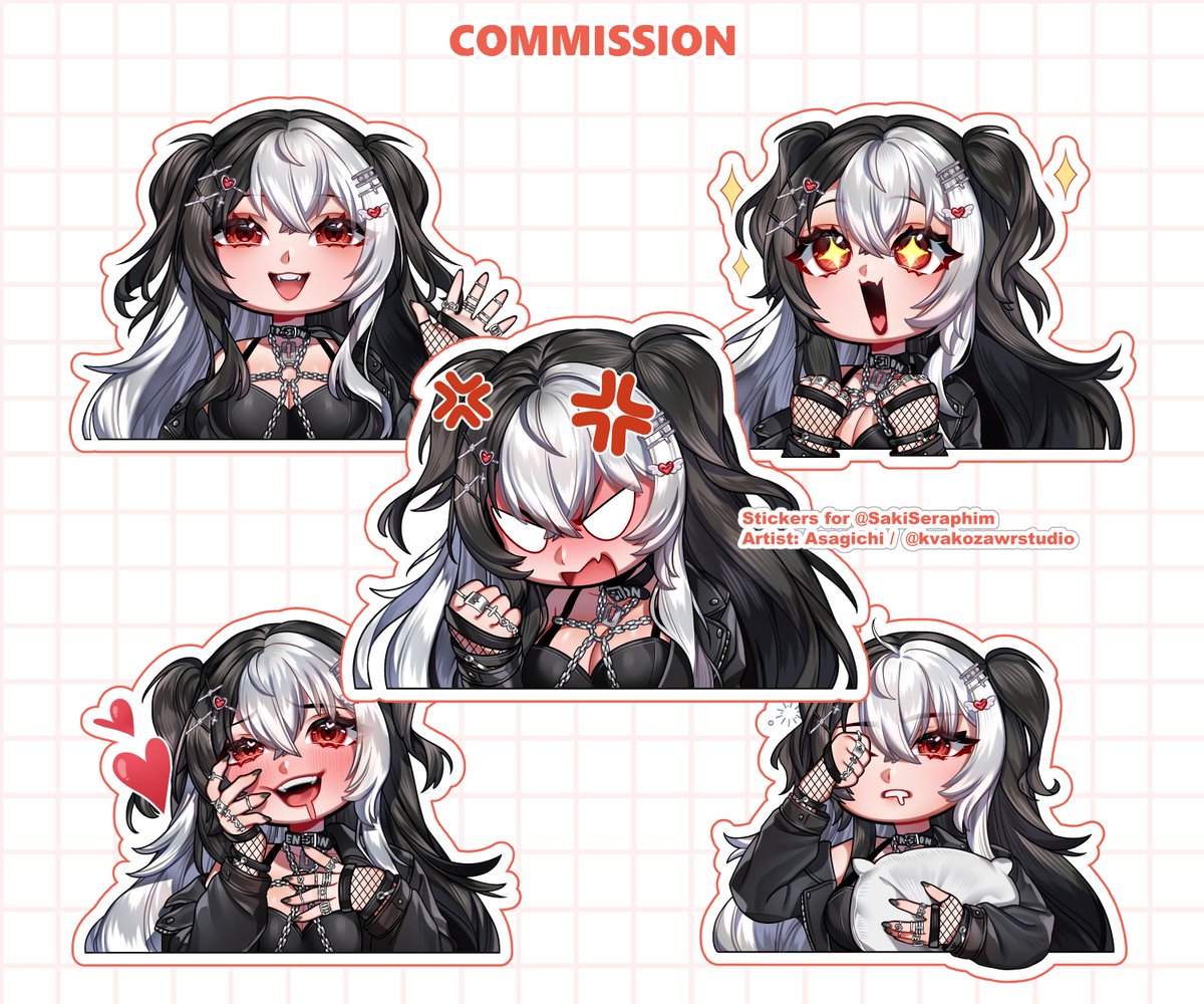 ⛓️ Stickers for <a href="/SakiSeraphim/">𝒮𝒶𝓀𝒾 𝒮𝑒𝓇𝒶𝓅𝒽𝒾𝓂</a>~ 

🎨: Asagichi