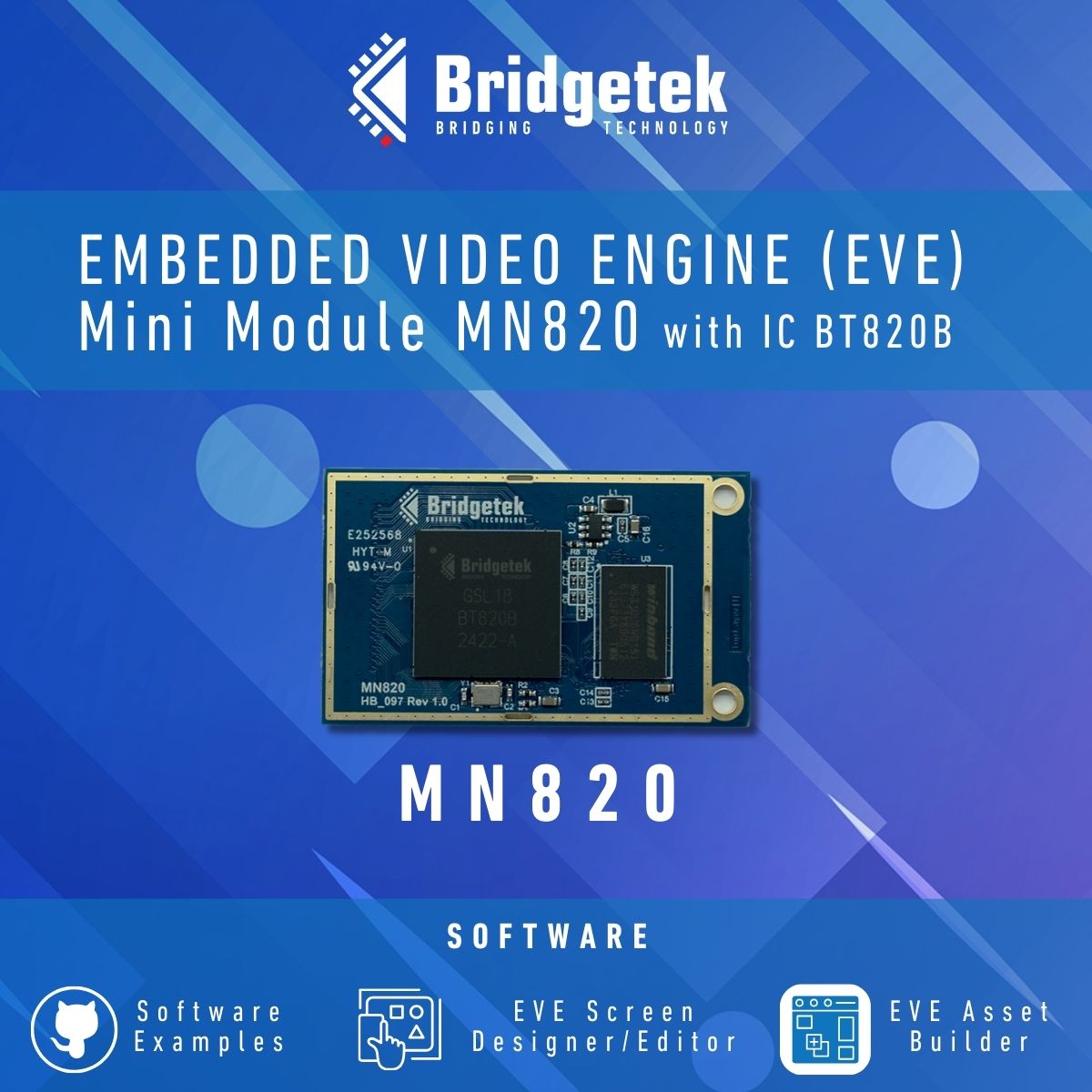 Simplify high-res #HMI/#GUI projects with Bridgetek's MN820 Mini Module for faster time-to-market. Focus on your core. Learn more: brtchip.com/discover-the-b… #EmbeddedGraphics #HMIsolutions #FastPrototyping #TechNews #ElectronicsEngineering #BridgetekTech #MN820
