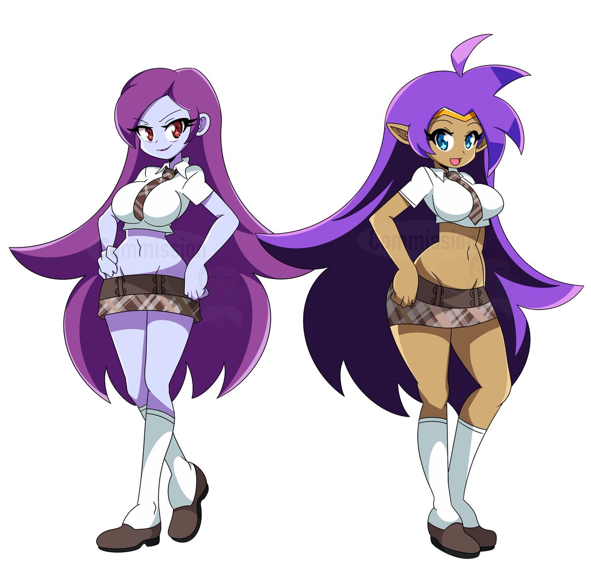 Commission of Risky and Shanti

#Shantae #fanart