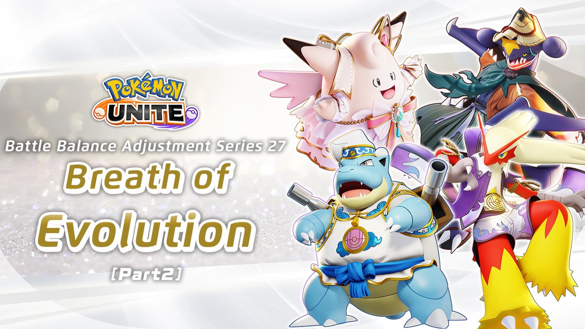 Attention Trainers!

Breath of Evolution [Part 2] will be released on May 15 @ 7:00 UTC! #PokemonUNITE

👇Click here for details
pkmn.news/43sloEW