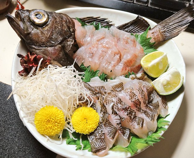 メバルの刺身はいいぞ 